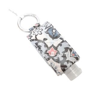 Vera Bradley Hand Sanitizer Keychain Lisbon Medallion Bag Charm NWT